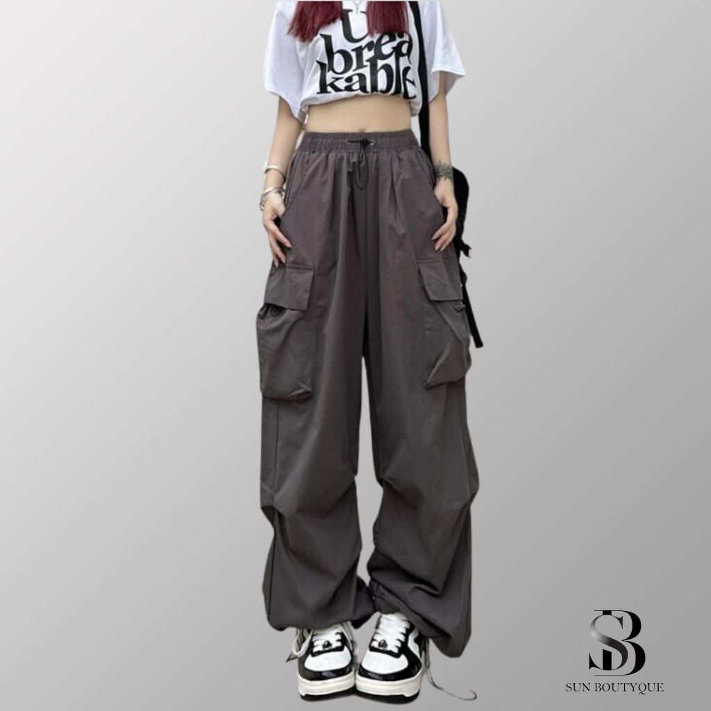 Quần Kaki Túi Hộp Sunboutyque Ống Rộng Túi Hộp Cạp Chun Có Bigsize Cực Kool Dành Cho Cả Nam Và Nữ, Thời Trang Cátính Th20