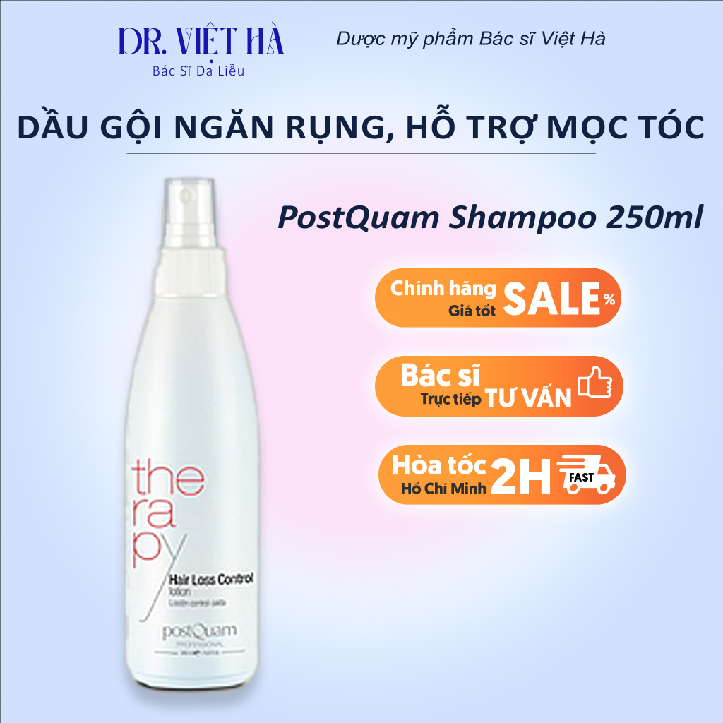 Dầu Gội PostQuam Hair Loss Control Shampoo - Ngăn Rụng Tóc, Hỗ Trợ Mọc Tóc, 250ml