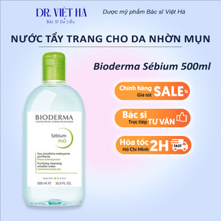 Nước Tẩy Trang Bioderma Xanh Dành Cho Da nhờn mụn 500ml Sébium H2O