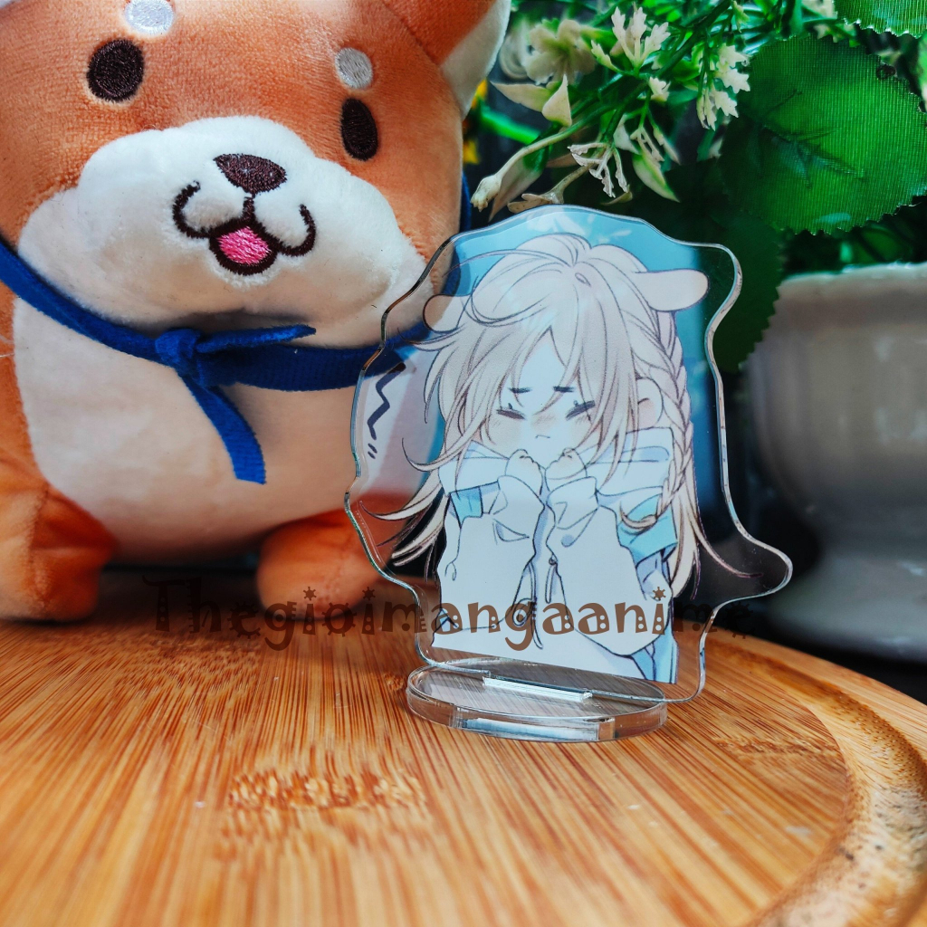 (8CM) Mô hình Standee Tình yêu thầm kín VỤNG TRỘM KHÔNG THỂ GIẤU tượng acrylic in hình manhua mica chibi  xinh xắn