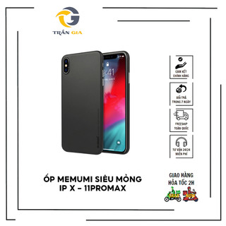Ốp ip Memumi siêu mỏng ultra slim cho ip X/ XR/ XS Max/ 11/ 11Pro/ 11Pro Max bảo vệ camera tuyệt đối