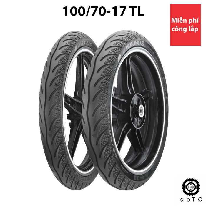 Lốp vỏ xe máy Maxxis 3D 100/70-17 - 100 70 17 TL chính hãng