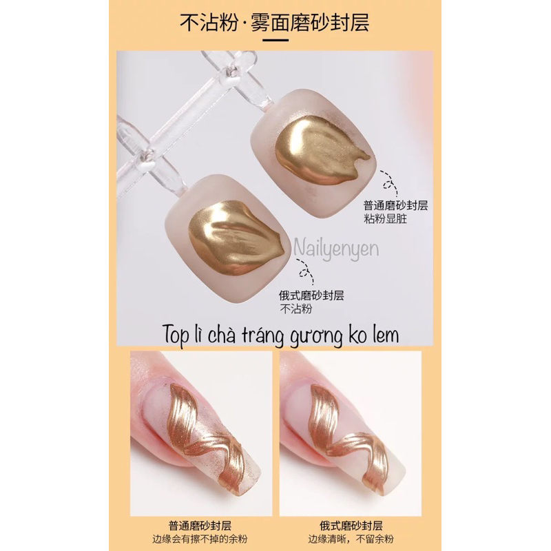Top Lì ko lem bột tráng gương chính hãng AS