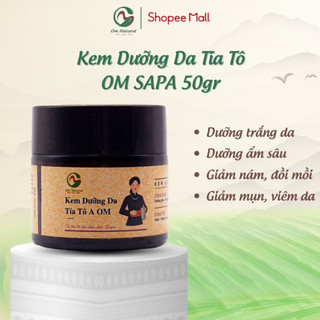 Kem Dưỡng Ẩm Da Tía Tô Mặt Trắng Da Mờ Thâm Nám Giảm Nám A Om Natural 50g
