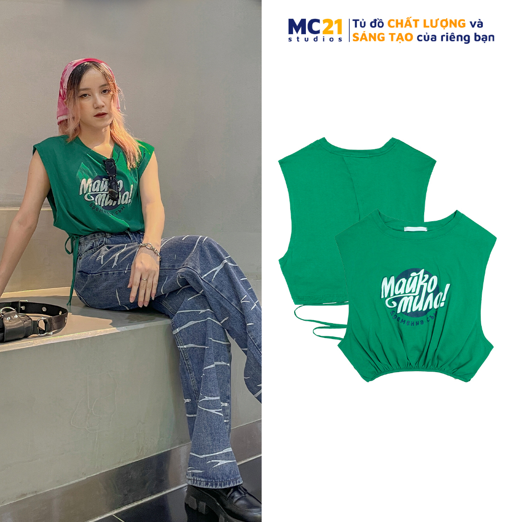Áo croptop ba lỗ MINION CLOTHING tee dáng ngắn không tay phông Ulzzang Streetwear pull Hàn Quốc vải mềm mịn A3032