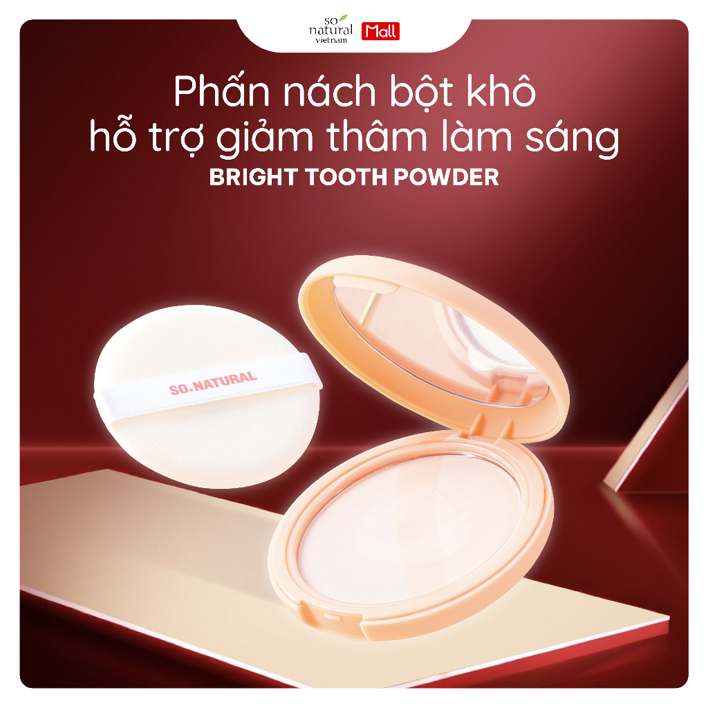 Phấn nách bột khô chiết xuất đào hỗ trợ giảm thâm làm sáng Peach Deo Pact So Natural 10gram