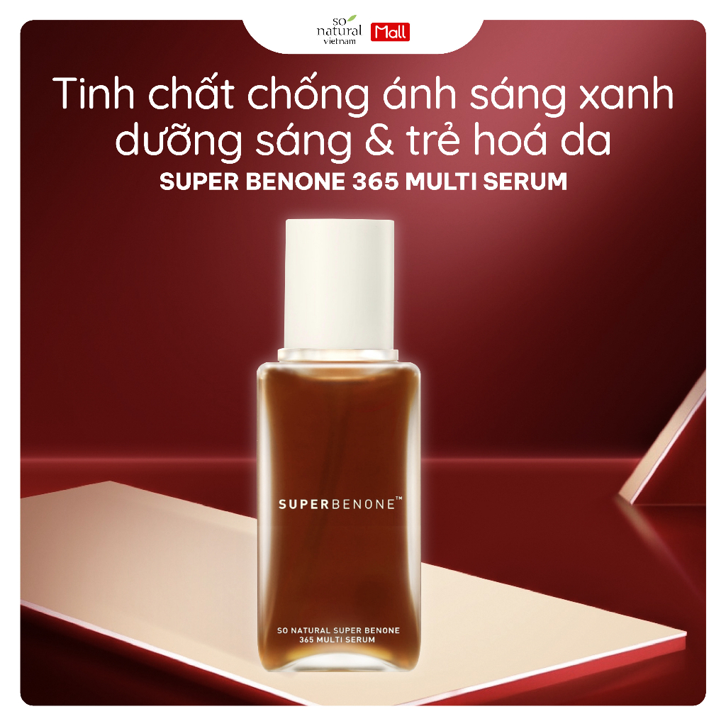 Serum Chống Ánh Sáng Xanh tinh chất dưỡng trắng sáng trẻ hóa làn da So Natural 80ml