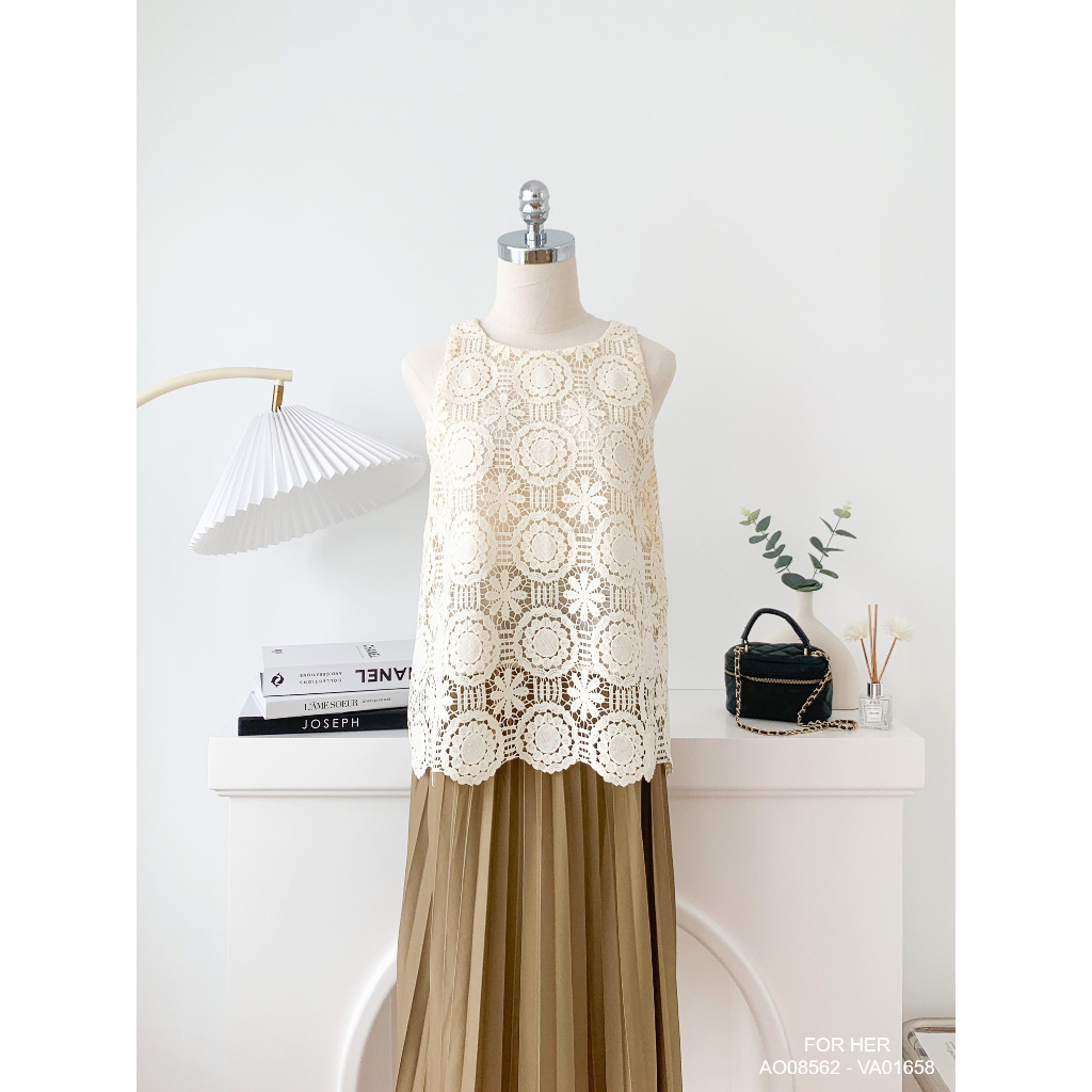 Áo kiểu FOR HER ren sát nách AO0856