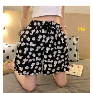 Quần short nữ, quần đùi nữ hoa cúc AS300