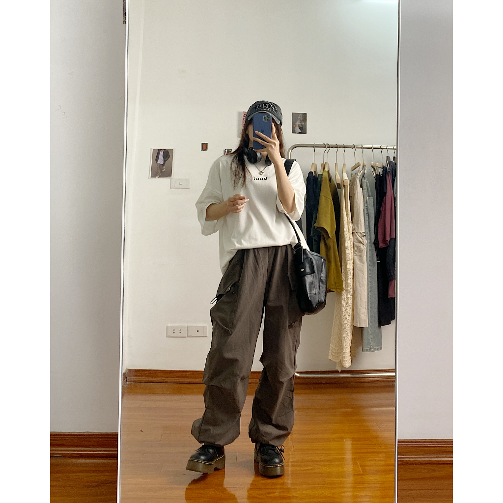 Quần jogger kaki form rộng MINIONCLOTHING lưng cạp chun bigsize Unisex nam nữ Ulzzang Streetwear Hàn Quốc Q3507