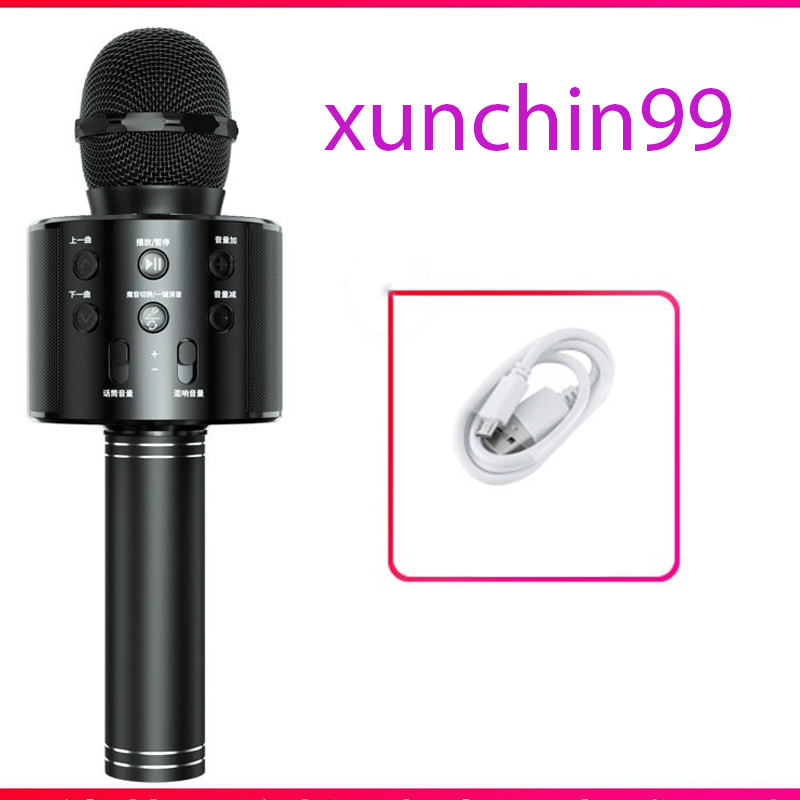 Mic Karaoke Ws-858, Micro Bluetooth Không Dây Kèm Loa, Vừa Nghe Nhạc Vừa Hát Karaoke-xunchin99