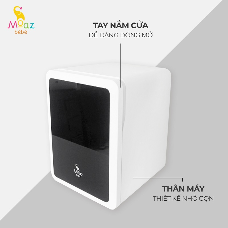 MÁY TIỆT TRÙNG SẤY KHÔ TIA UVC VÀ BẢO QUẢN BÌNH SỮA MOAZ BÉBÉ MB038 - DUNG TÍCH 18L- CHÍNH HÃNG