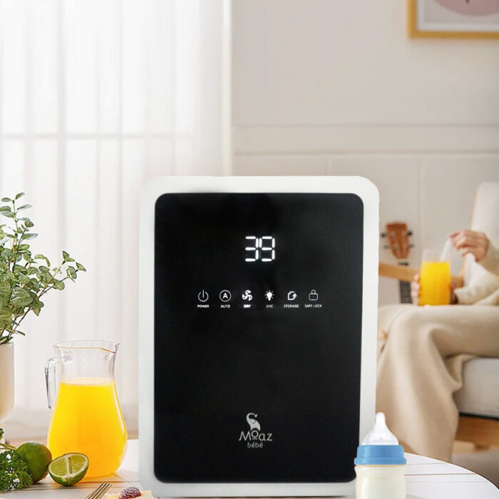 MÁY TIỆT TRÙNG SẤY KHÔ TIA UVC VÀ BẢO QUẢN BÌNH SỮA MOAZ BÉBÉ MB038 - DUNG TÍCH 18L- CHÍNH HÃNG