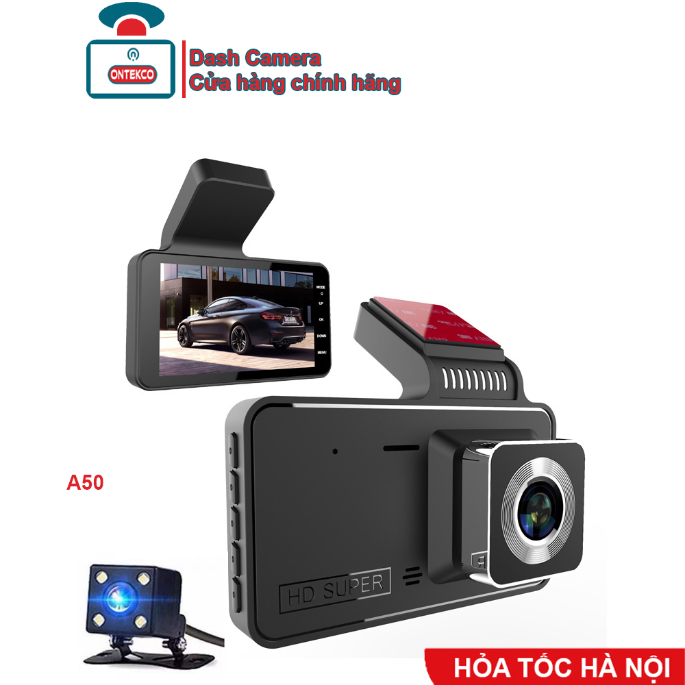 Camera hành trình ô tô ONTEKCO A50/A50 Pro Chống Rung tự động -Kết Nối Điện Thoại. BH hãng 12 tháng