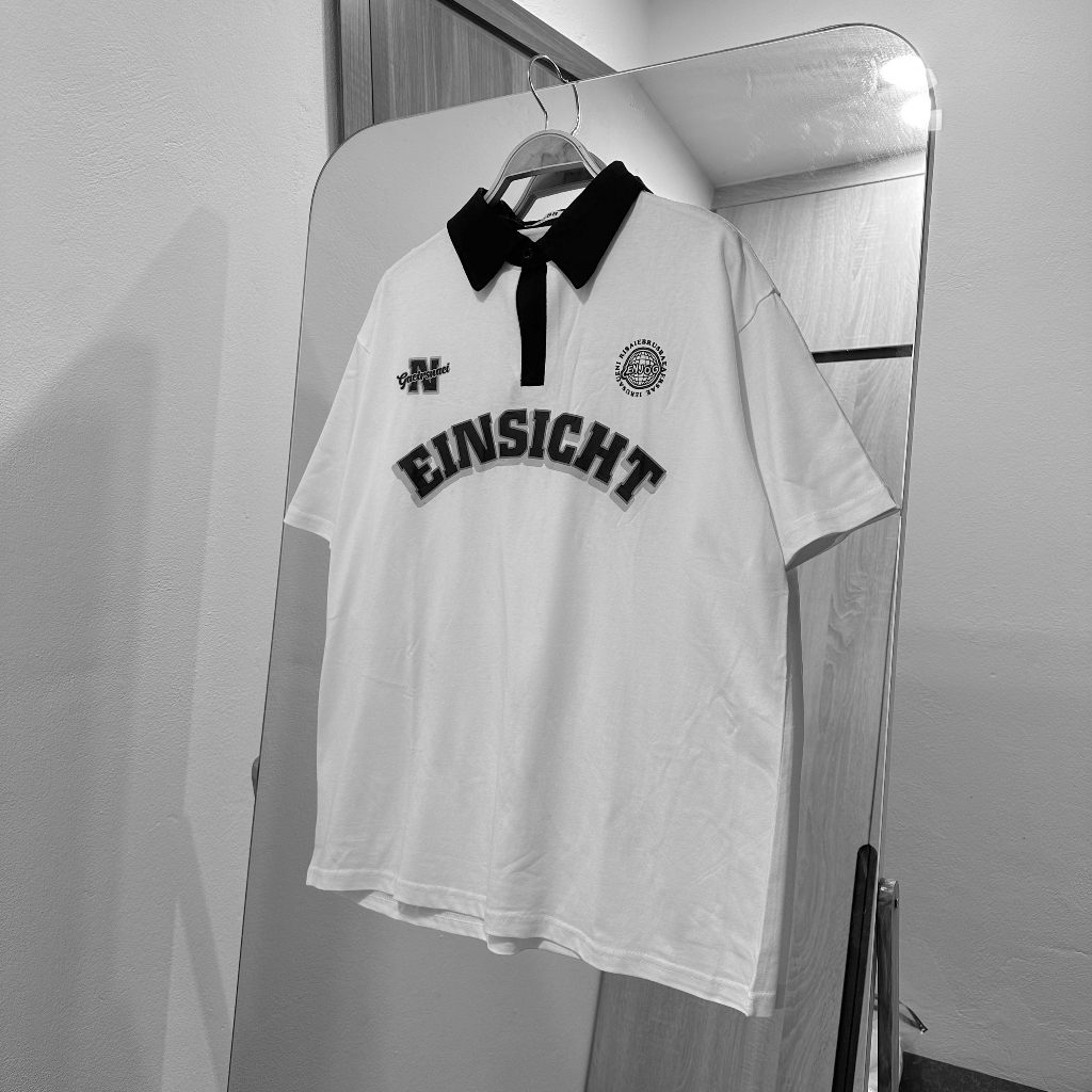 Áo thun polo cotton có cổ  Meanstore Unisex nam nữ form rộng oversize hình in phong cách Ulzzang