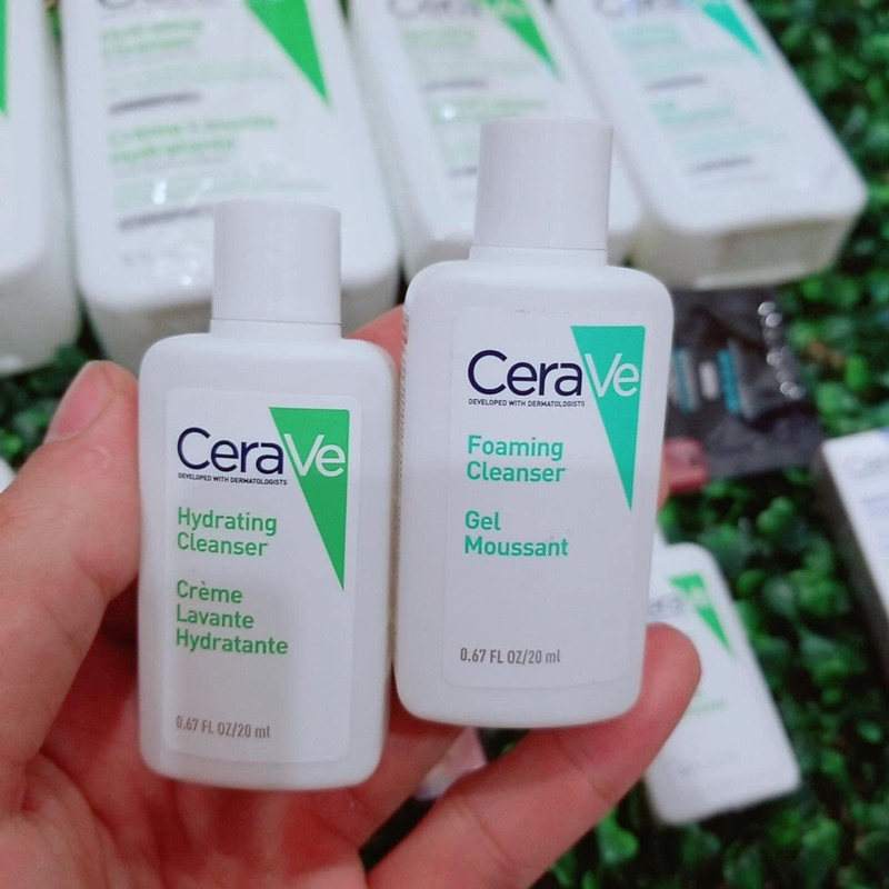 Sữa rửa mặt cerave foaming facial cleanser da dầu da khô