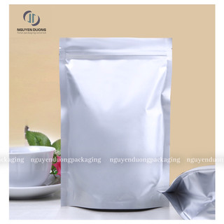 (1kg) Túi zip 2 mặt Bạc