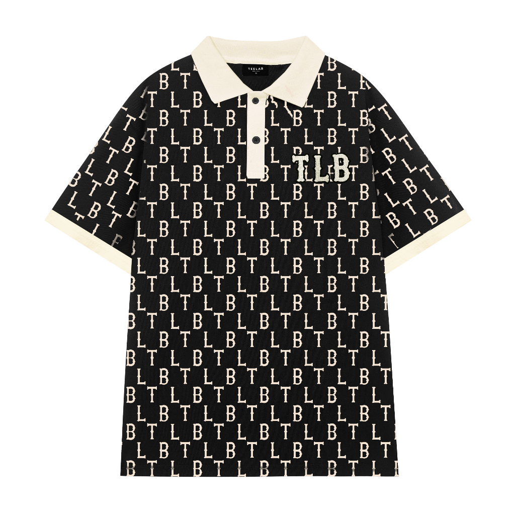 [Mã FATREND27 giảm đến 30k tối đa 99k] [Sản phẩm mới] Áo Polo Teelab Local Brand Unisex Legacy Monogram Black AP029 | BigBuy360 - bigbuy360.vn