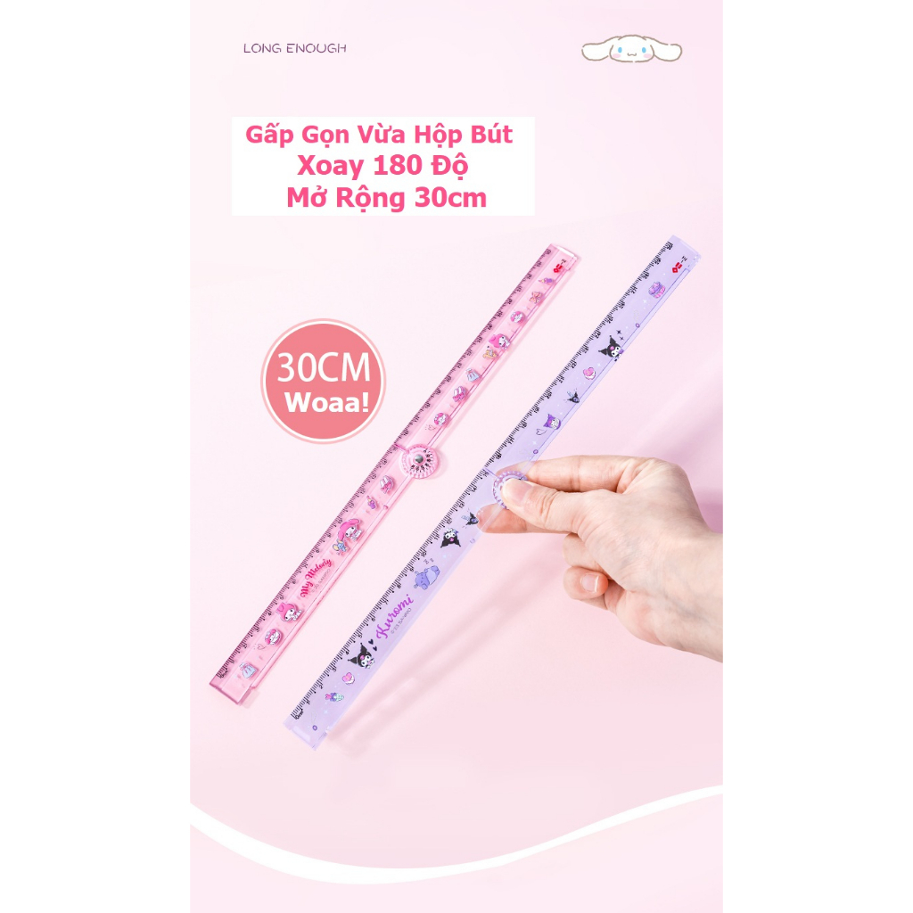 Hộp Bút Nhựa Acrylic  Trong Suốt Hello Kitty  + 2 miếng dán Stickers DIY