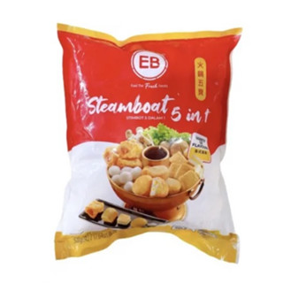 Combo Viên Thả Lẩu 5 vị trong 1 EB nhập khẩu 500gr (5 in 1) Malaysia date mới nhất