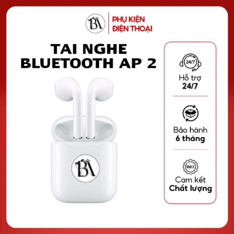 Tai nghe Bluetooth AlP2 Không Dây Full Chức Năng Pin Trâu 4-6h, Định Vị, Đổi Tên Kết Nối Mọi Dòng MÁy