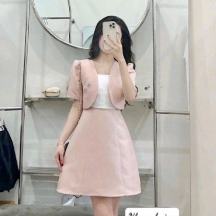 Sét váy tacta màu siêu yêu nhẹ nhàng, thanh lịch, sang chảnh đi làm, đi tiệc, đi chơi, đi biển