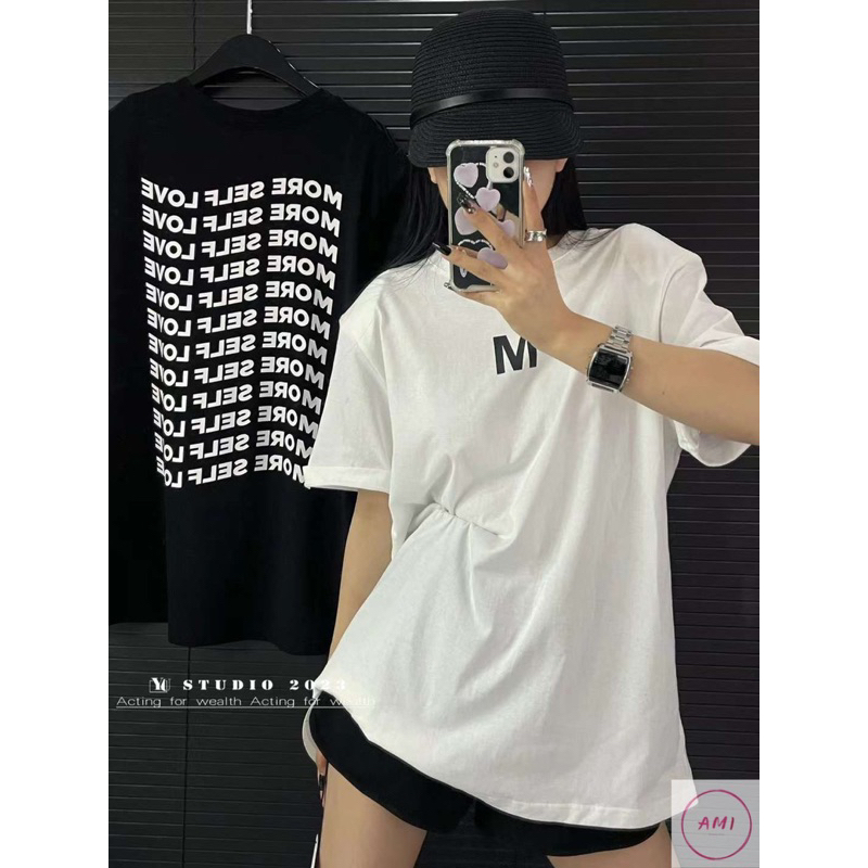 Áo phông chữ M in 2 mặt MORE TTA877