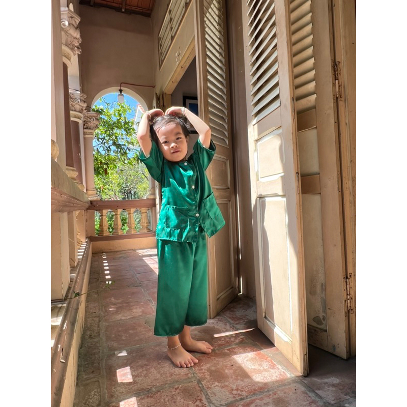 Bộ đồ Bà Ba cho bé trai bé gái Sam Gấu Shop, thoáng mát mềm mịn cho bé từ 7-30kg