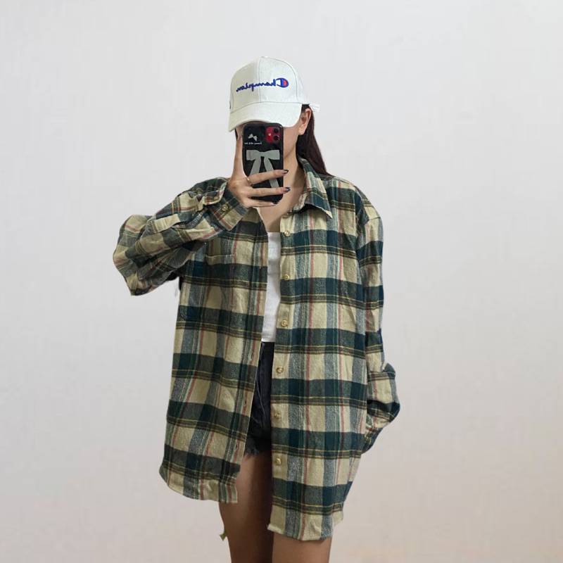 Sơ mi nhung tăm, Flannel caro tay dài hàng thùng tuyển chọn