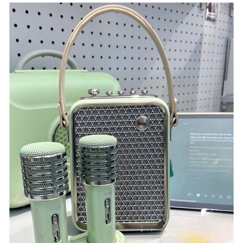 Loa Bluetooth Di Động Divoom SONGBird-HQ có tích hợp 2 micro hát karaoke - phân phối chính hãng bảo hành 12 tháng