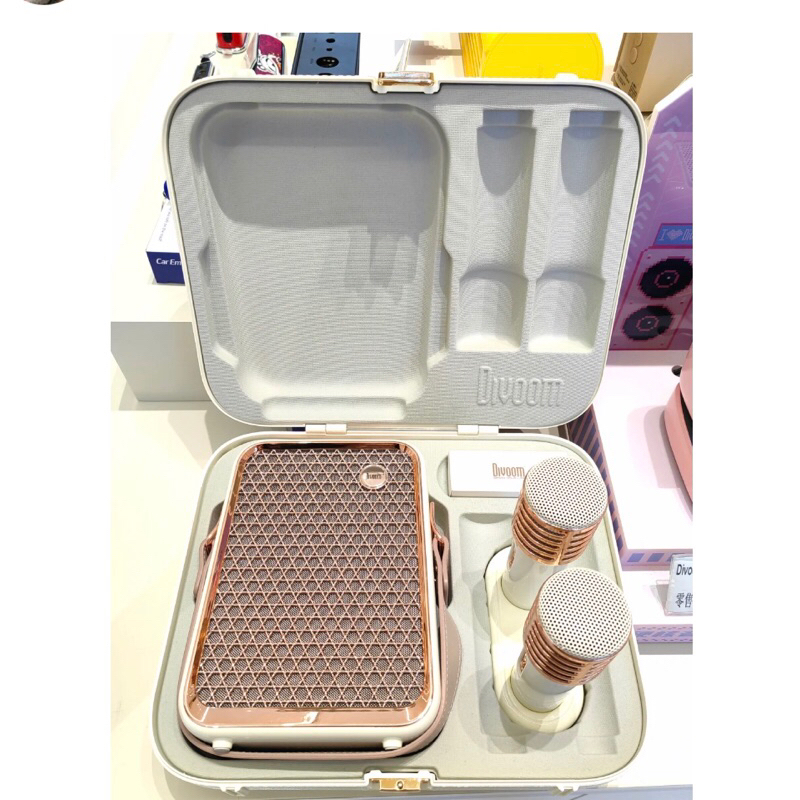 Loa Bluetooth Di Động Divoom SONGBird-HQ có tích hợp 2 micro hát karaoke - phân phối chính hãng bảo hành 12 tháng