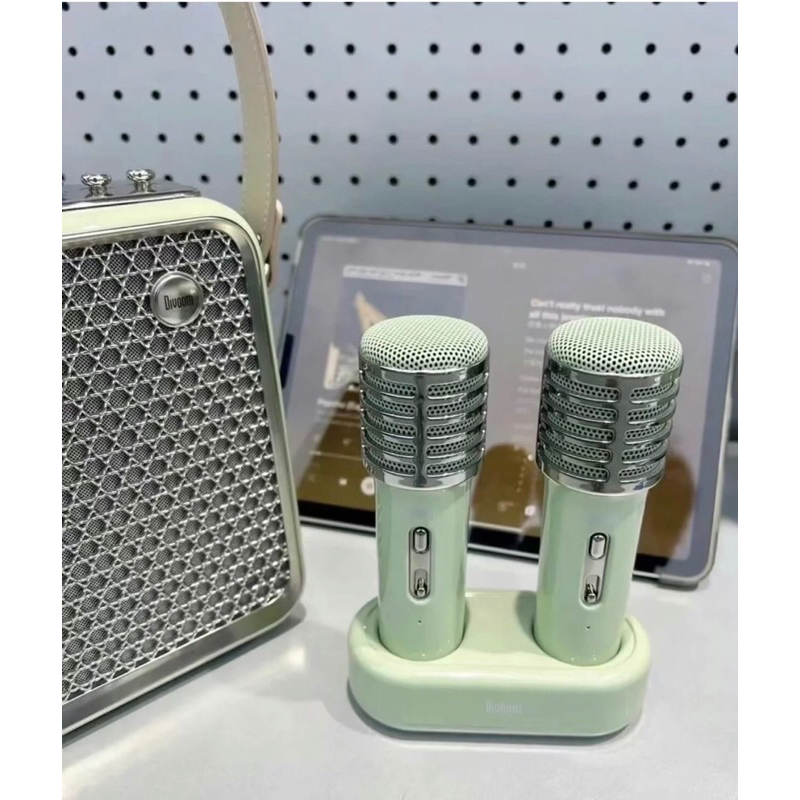 Loa Bluetooth Di Động Divoom SONGBird-HQ có tích hợp 2 micro hát karaoke - phân phối chính hãng bảo hành 12 tháng