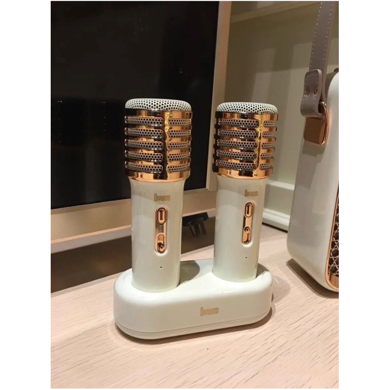 Loa Bluetooth Di Động Divoom SONGBird-HQ có tích hợp 2 micro hát karaoke - phân phối chính hãng bảo hành 12 tháng