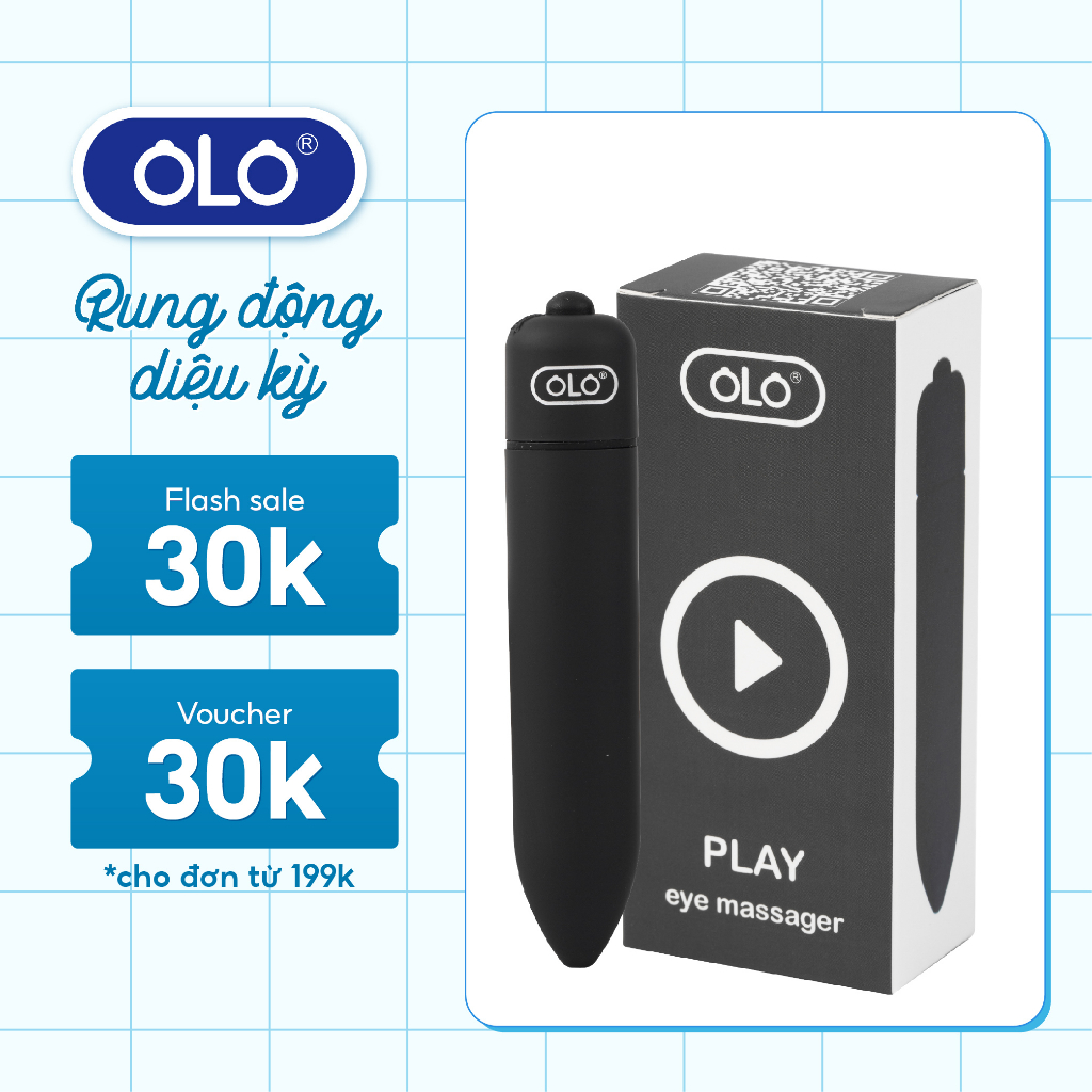 Máy massage mini dạng bút OLO chất liệu silicone, mềm mại siêu mê