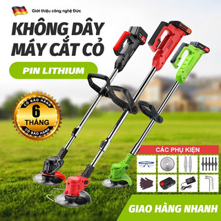 Tặng kèm 8 lưỡi - Máy cắt cỏ, tỉa cành cầm tay LAPUSEN pin khủng 15000mah, động cơ mạnh 1800w bảo hành 24 tháng