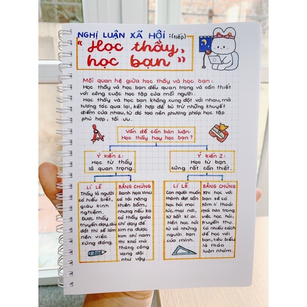 Sổ TAKENOTE văn 6 chương trình CHÂN TRỜI SÁNG TẠO tặng Bộ quà cute