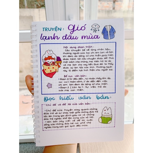 Sổ TAKENOTE văn 6 chương trình CHÂN TRỜI SÁNG TẠO tặng Bộ quà cute