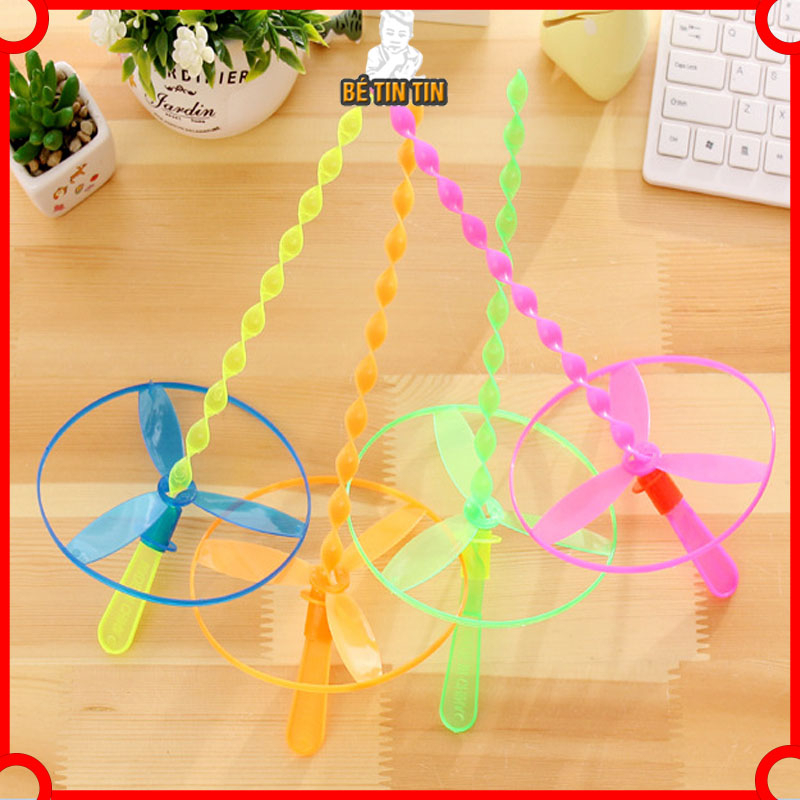 Chong chóng rút nhựa - Bộ đồ chơi cánh quạt máy bay cho bé