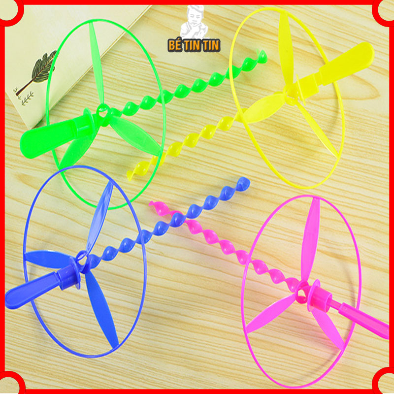 Chong chóng rút nhựa - Bộ đồ chơi cánh quạt máy bay cho bé