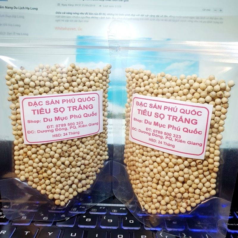 Tiêu Sọ Trắng Phú Quốc (gói 500g)