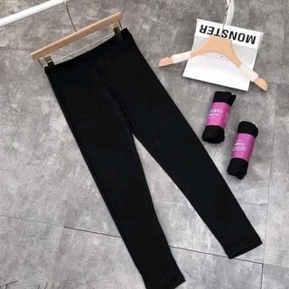 Quần legging dài nữ co giãn tốt chất liệu dày dặn không xù nhăn freesize <60kg