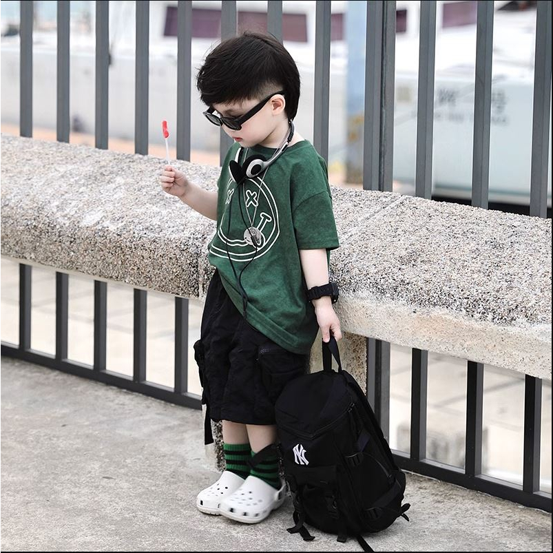 Sét Hè Siêu Xinh Cho Bé Trai 12-26kg Áo Ngắn Tay Vải Cotton Mềm Mát Quần Short Kaki Túi Hộp Cực Chất SKXL2304