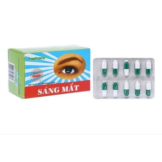 Sáng mắt hộp 10 vỉ x 10 viên nang Traphaco _ khỏe mắt, sáng mắt
