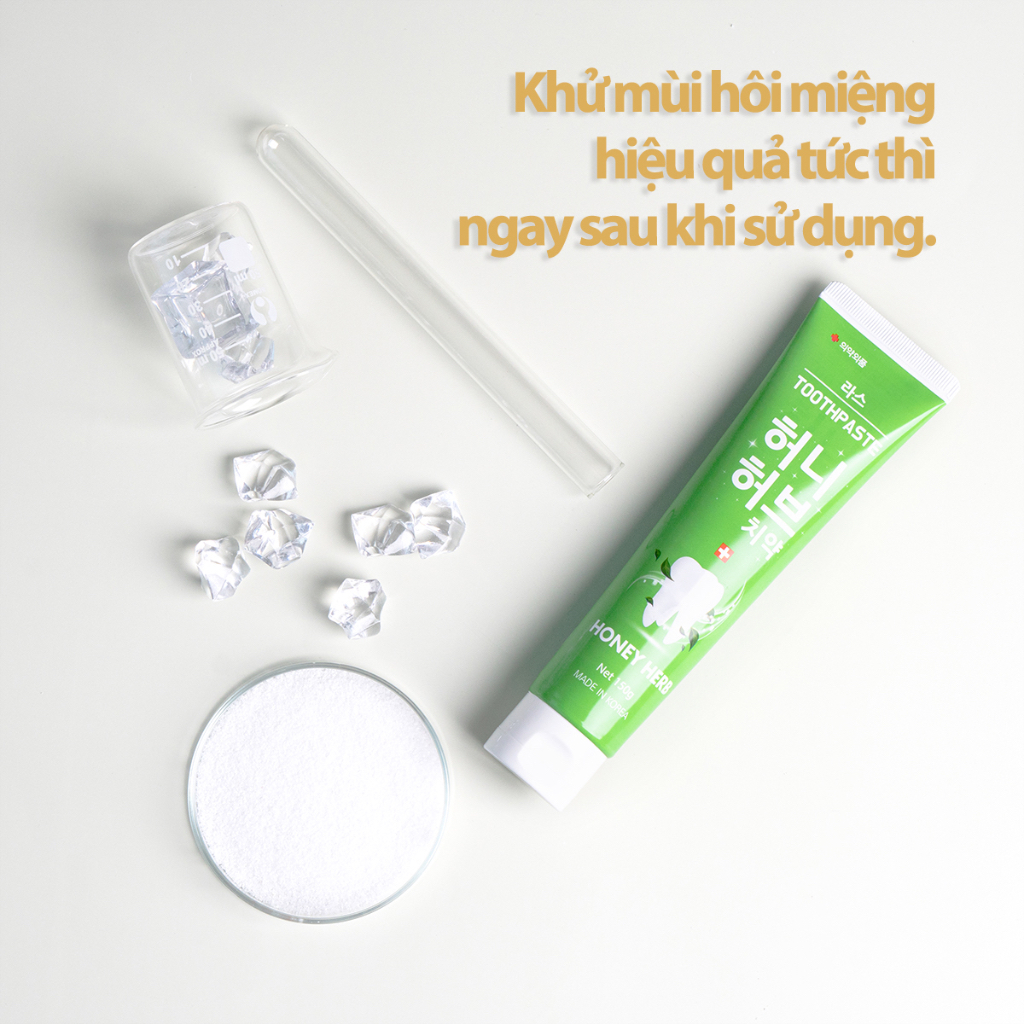 Kem đánh răng Hàn Quốc Lath Honey Herb toothpaste  giảm mùi hôi miệng, ngăn ngừa viêm nướu 150g - Lath beauty | BigBuy360 - bigbuy360.vn