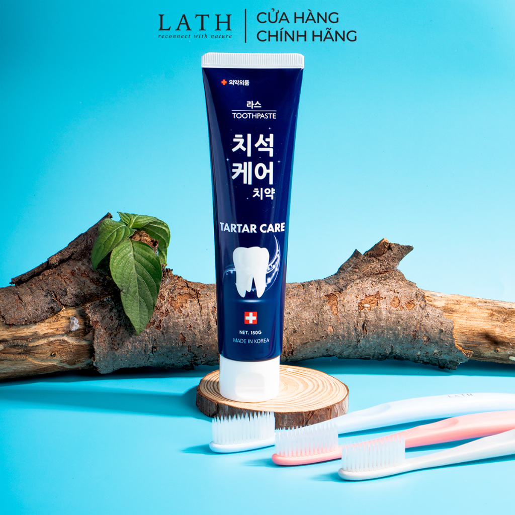 Kem đánh răng Hàn Quốc Lath Tartar care toothpaste,  loại sạch mảng bám, trắng răng 150g - Lath beauty