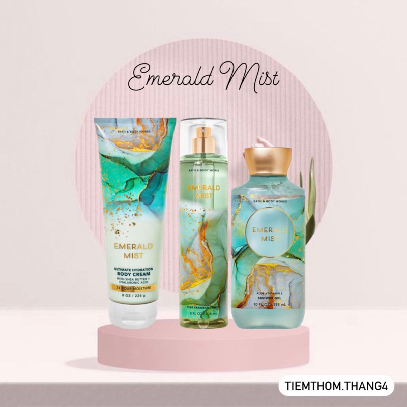 •𝐄𝐦𝐞𝐫𝐚𝐥𝐝 𝐌𝐢𝐬𝐭• Bath & Body Works - Sản phẩm dưỡng và xịt thơm toàn thân dành cho nữ