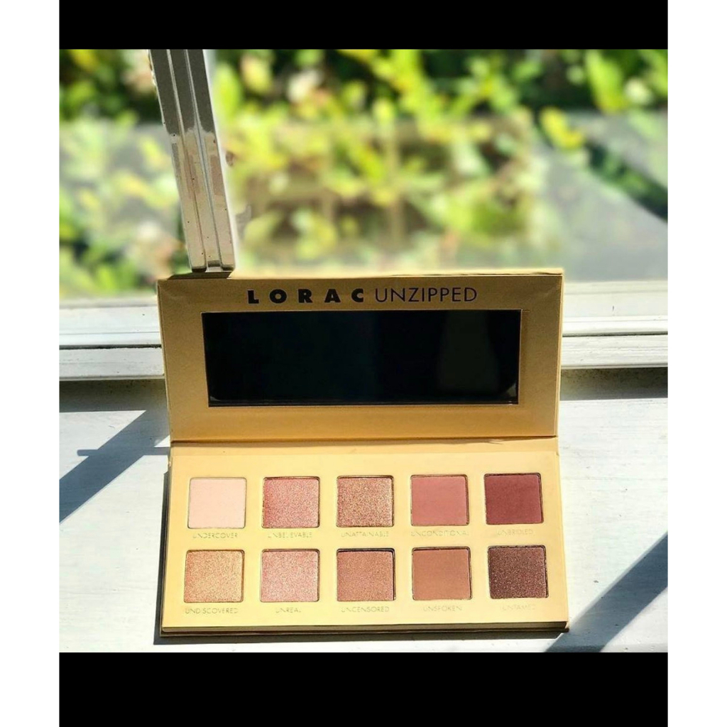 BẢNG MẮT Lorac Unzipped Unfiltered Eye Shadow Palette with Dual-Ended Brush, 0.37 oz (10.5 g)