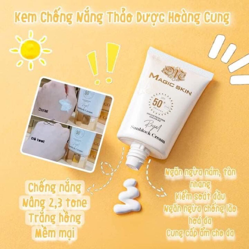 KEM CHỐNG NẮNG THẢO DƯỢC MAGIC SKIN Mới