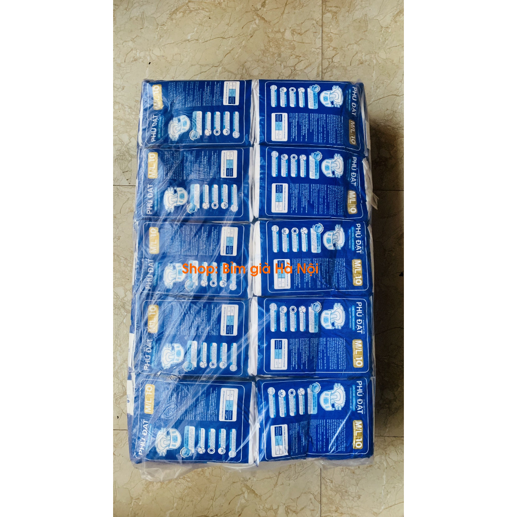 Tã già PHÚ ĐẠT có vách chống tràn (100 MIẾNG -1 thùng SỈ) Bỉm PHÚ ĐẠT , bỉm trần PHÚ ĐẠT vách chống tràn kép
