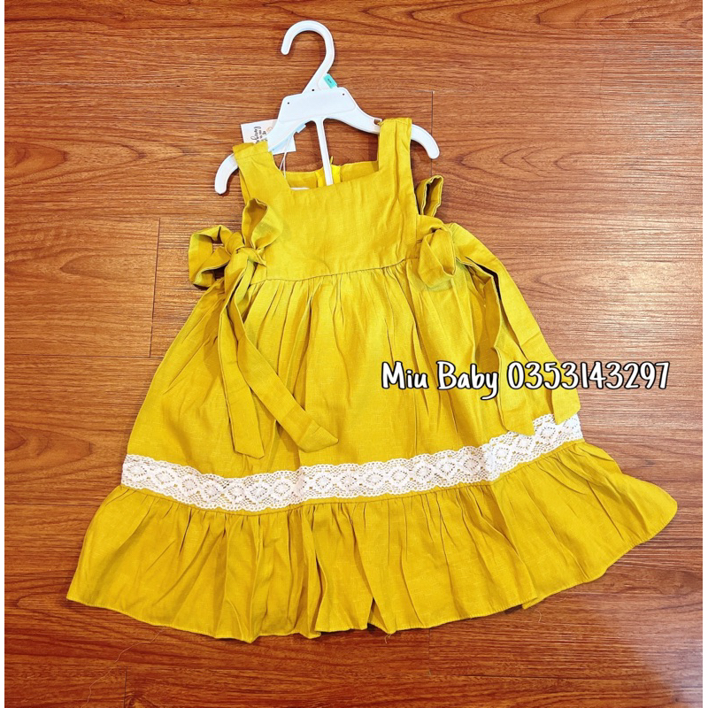 Váy 2 dây cổ vuông bé gái Bliss hàng VN